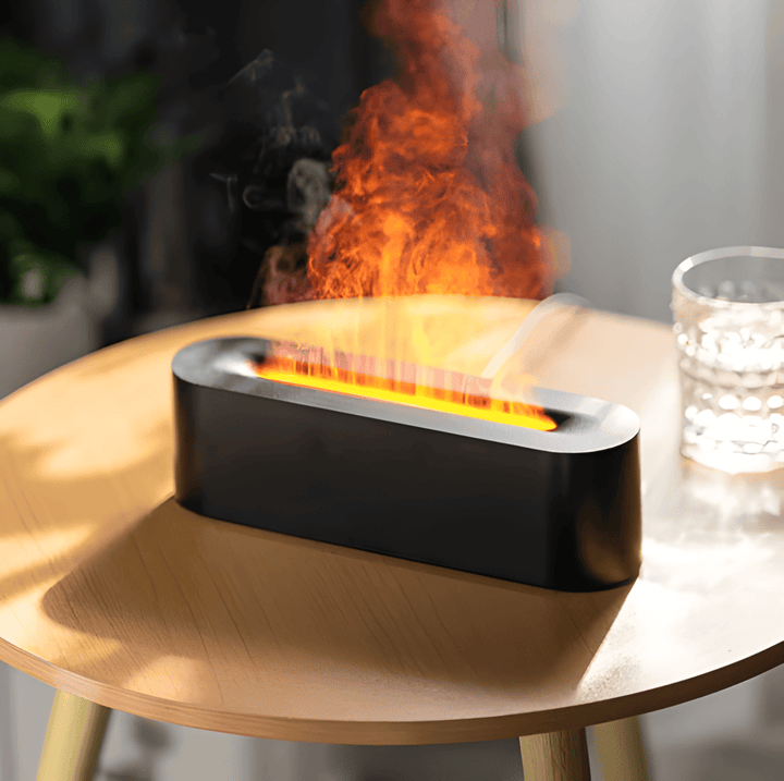Kompakt USB-diffuser för aromaterapi med lugnande LED-ljus. Perfekt för avslappning och fräsch doft i hemmet.