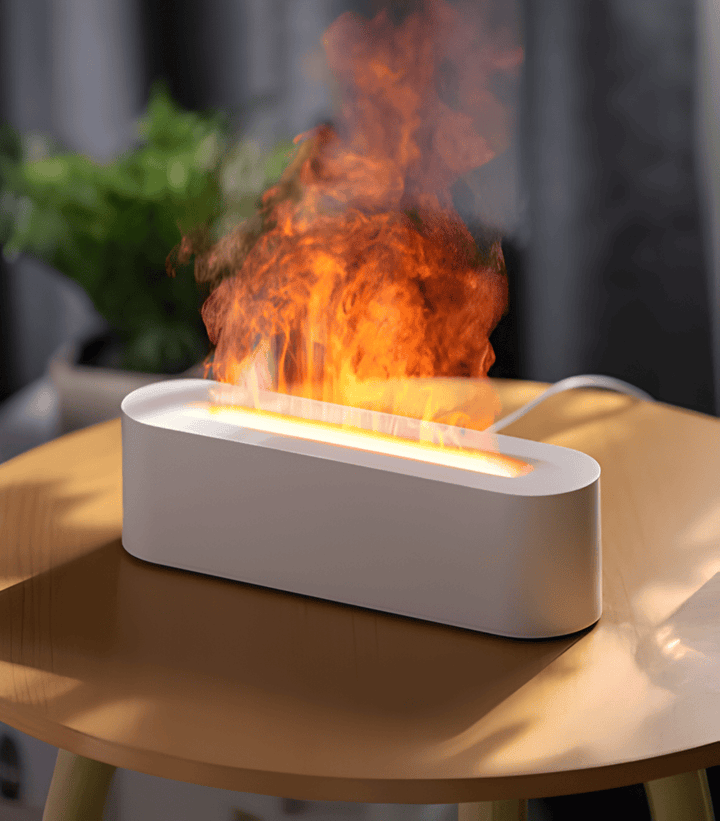 Aromaterapi-diffuser med USB och LED-ljus för att skapa en fridfull atmosfär. Förbättrar inomhusdoften effektivt.