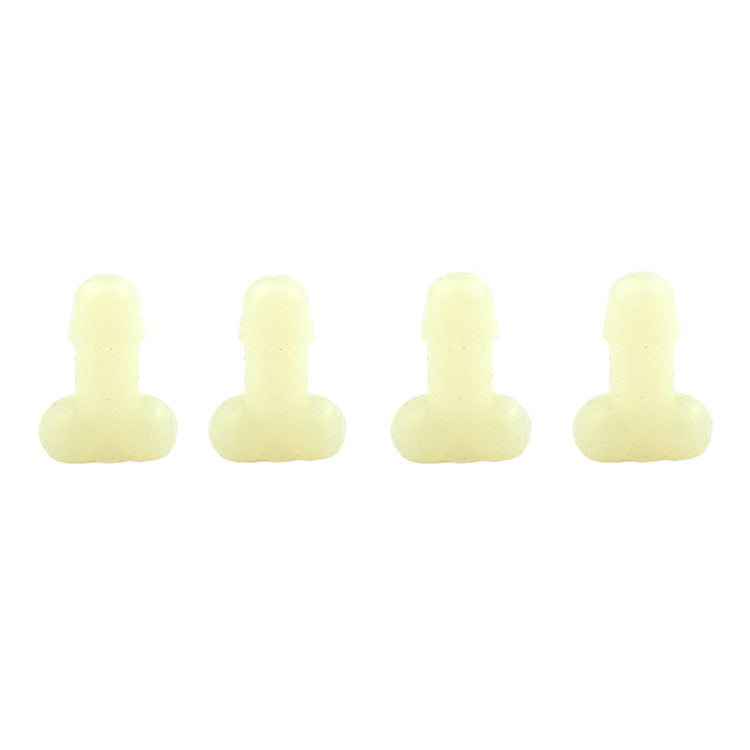 "Glow-in-the-dark ventilstamlock med humoristisk design i olika färger för bilar. Unik och lekfull bilaccessoar."