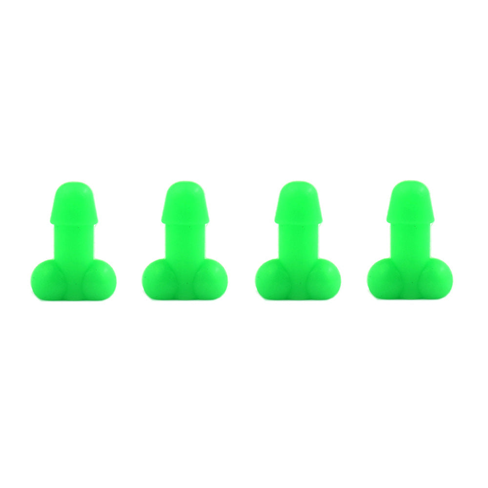 "Glow-in-the-dark ventilstamlock med humoristisk design i olika färger för bilar. Unik och lekfull bilaccessoar."