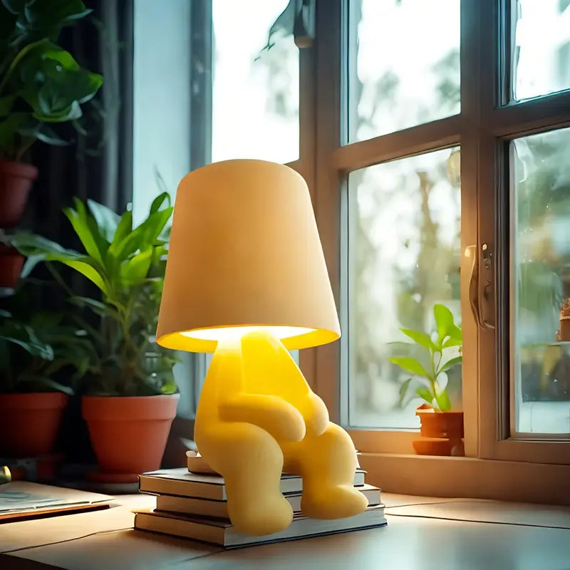 GlowFigur LED-nattlampa, en färgstark bordslampa. Perfekt gåva för mysig barnrumsinredning.