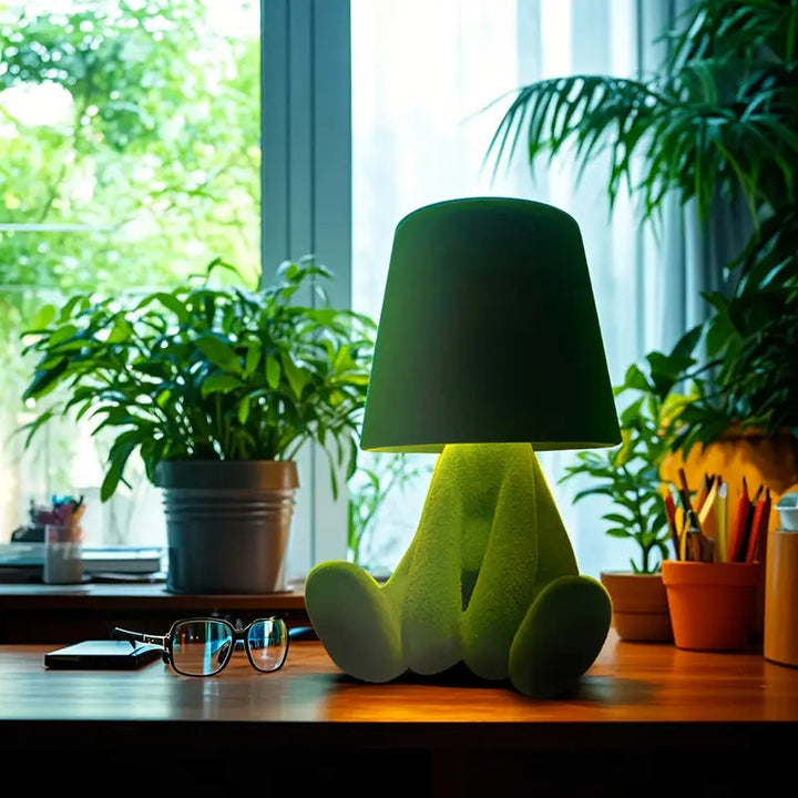GlowFigur bordslampa. Färgstark LED-nattlampa för mysig barnrumsinredning och behaglig belysning.