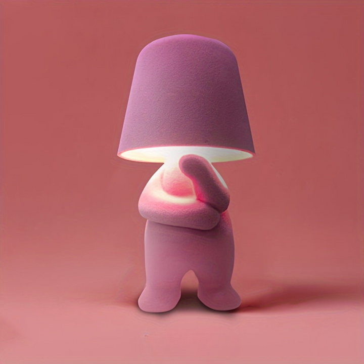 Tänd GlowFigur, en färgstark LED-nattlampa som skapar mysig belysning i barnrummet. Trådlös bordslampa.