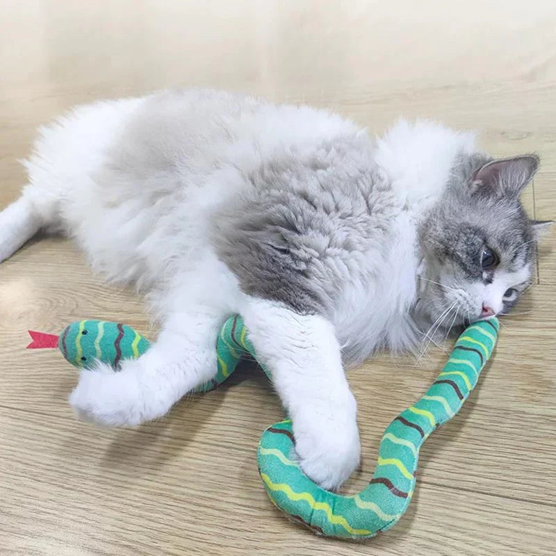 Lekfull ormleksak med kattmynta som uppmuntrar kattens jaktinstinkter och stimulerar till lek.