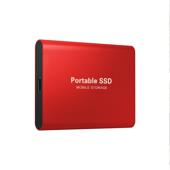 Blå portabel 2TB SSD-enhet för mobil lagring och backup av dina filer. USB 3.1 kompatibel.
