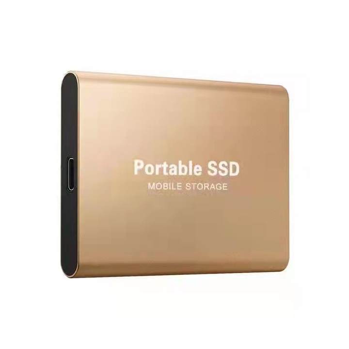 Röd 2TB portabel extern hårddisk SSD för blixtsnabb dataöverföring och lagring av stora filer.