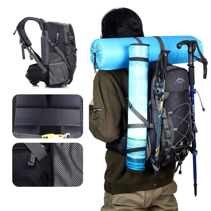 AdventurePro Deluxe 40 liters reseutrustning med ergonomiska axelremmar. Idealisk för långa turer.