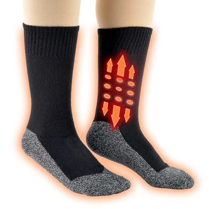 "Grå unisex komfortstrumpor i mjukt material för utomhusaktiviteter, passar under andra strumpor, S/M-L/XL storlekar."