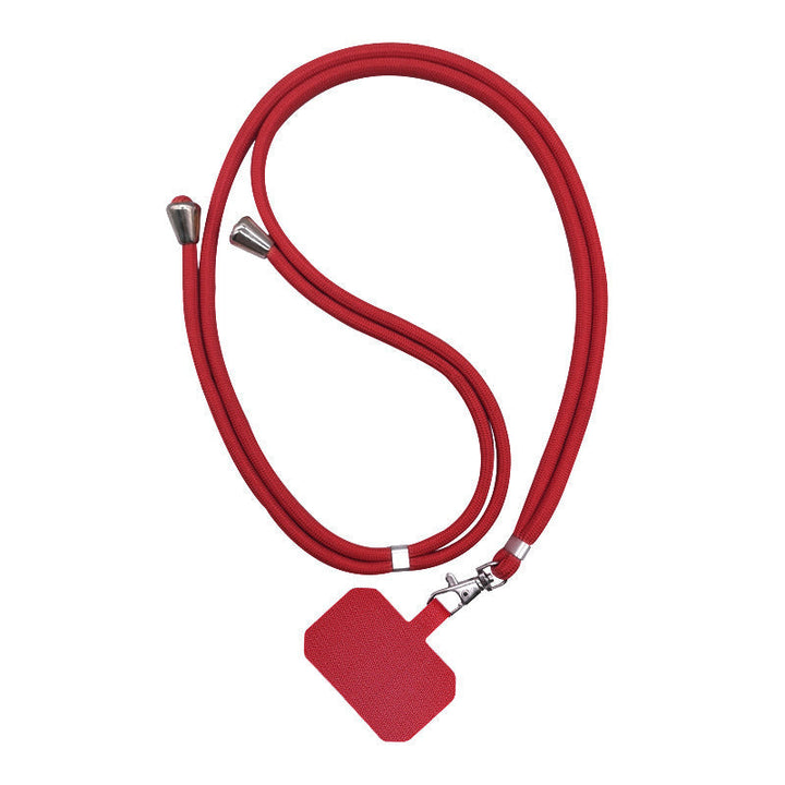 "Grön crossbody telefonband av nylon med metallspänne; justerbart för olika bärsätt, passar alla mobiler i damaccessoarer."