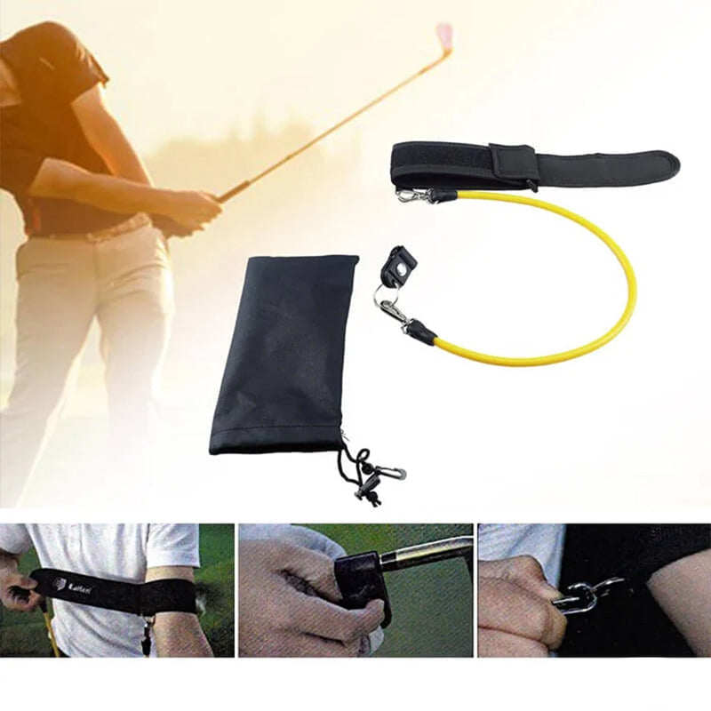 "Grön golfträningshjälp, latexmaterial. Förbättra sving och putting. Perfekt för nybörjare och erfarna golfare."