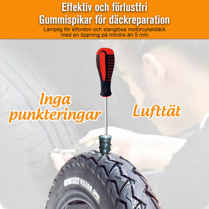 "Gummispik för däckreparation med hög hållbarhet, idealisk för snabb fix av bil- och motorcykeldäck utan verkstad."