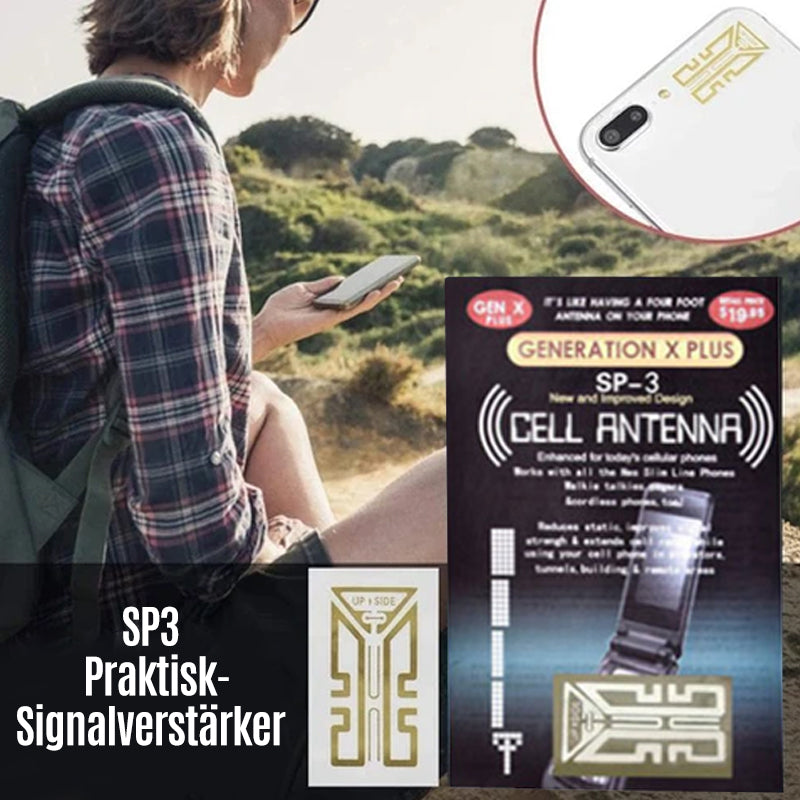 "Gyllene mobiltelefon signalförstärkare, kompakt enhet, förbättrar mottagning och samtalskvalitet med 4-band stöd."