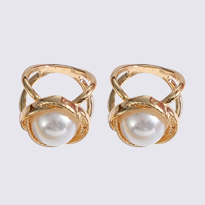 "Gyllene silkespänne med strass och pärlor, elegant accessoar för kvinnor, lyxig legering, sofistikerad stil."