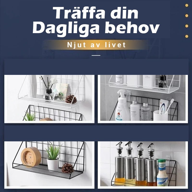 "Hålfri väggkrok, genomskinlig PC plast, tidlös design, enkel upphängning utan borrning, idealisk för kök och badrum."