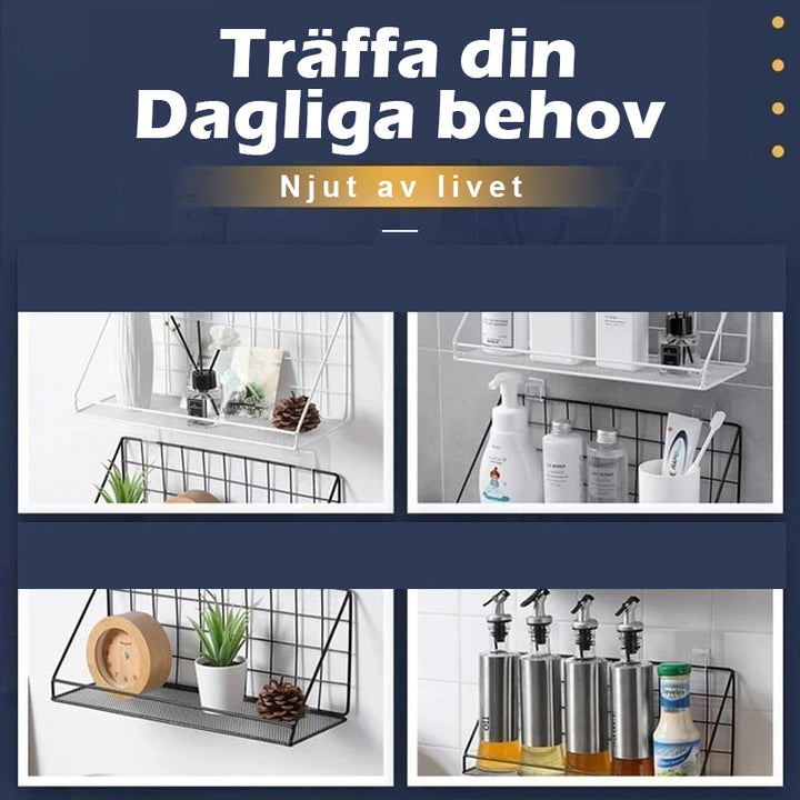 "Hålfri väggkrok, genomskinlig PC plast, tidlös design, enkel upphängning utan borrning, idealisk för kök och badrum."