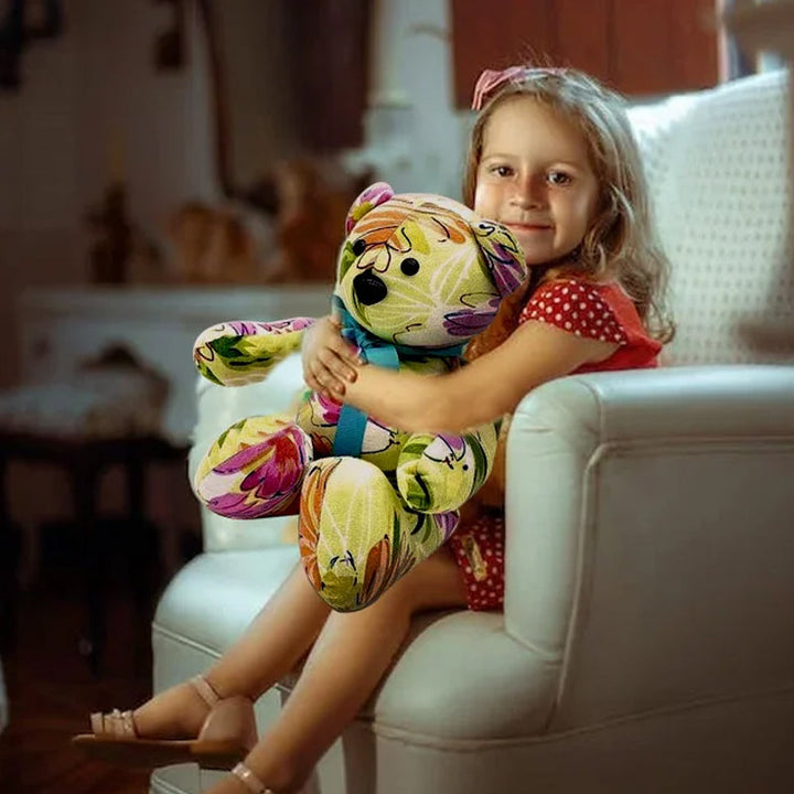 "Handgjord minnesbjörn mall av akryl, perfekt för personlig dekoration. Finns i olika storlekar och färger som visad."