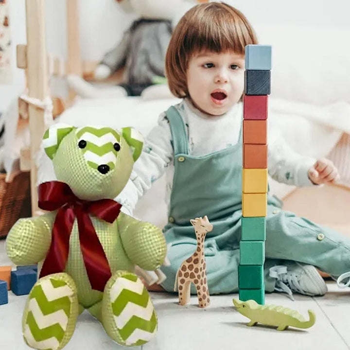 "Handgjord minnesbjörn mall av akryl, perfekt för personlig dekoration. Finns i olika storlekar och färger som visad."