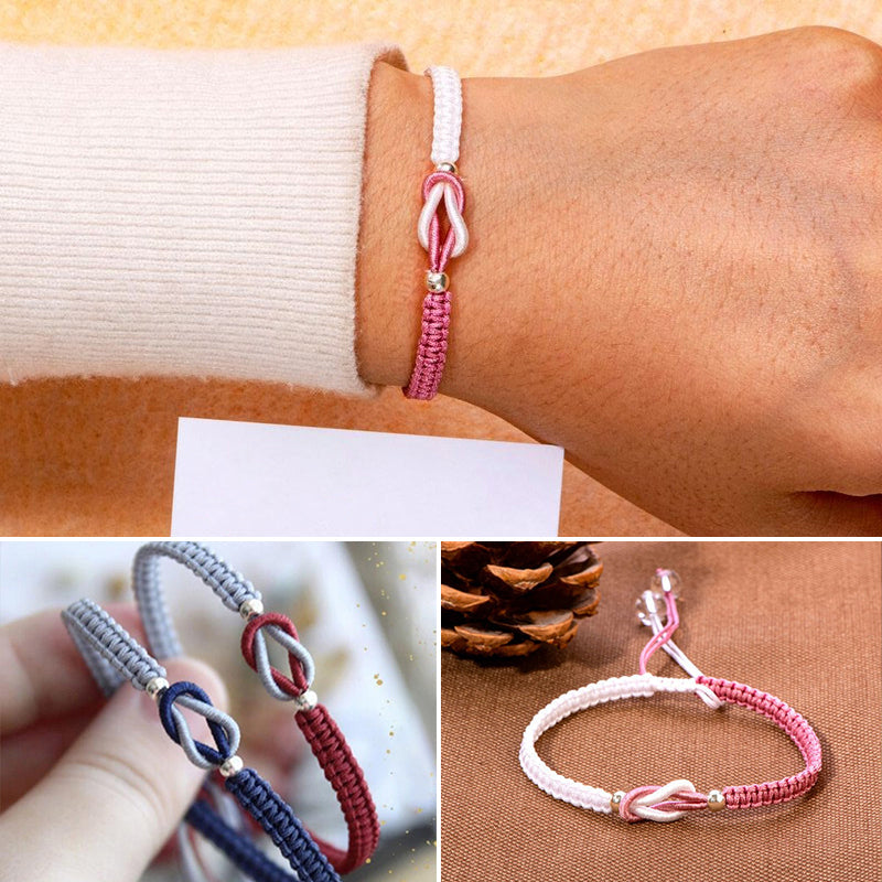 "Handgjort flätat armband för kvinnor, justerbart i flera färger, elegant och tidlös design för dagligt bruk."