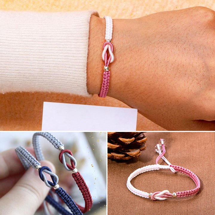 "Handgjort flätat armband för kvinnor, justerbart i flera färger, elegant och tidlös design för dagligt bruk."