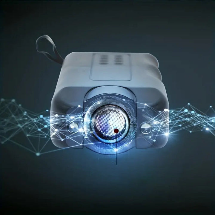 "Handhållen svart ultraljudsavskräckare för djur, kompakt design med LED-ficklampa, idealisk för att avskräcka oönskade djur.