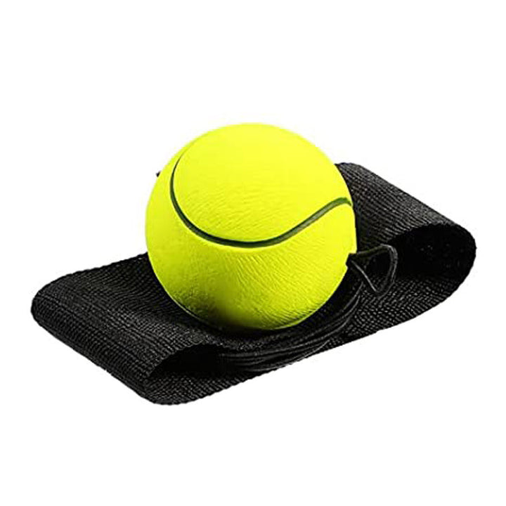 "Handledsband med studsande boll, träningsredskap i gummi och nylon, designad för lek och reflexövningar, orange basketboll."