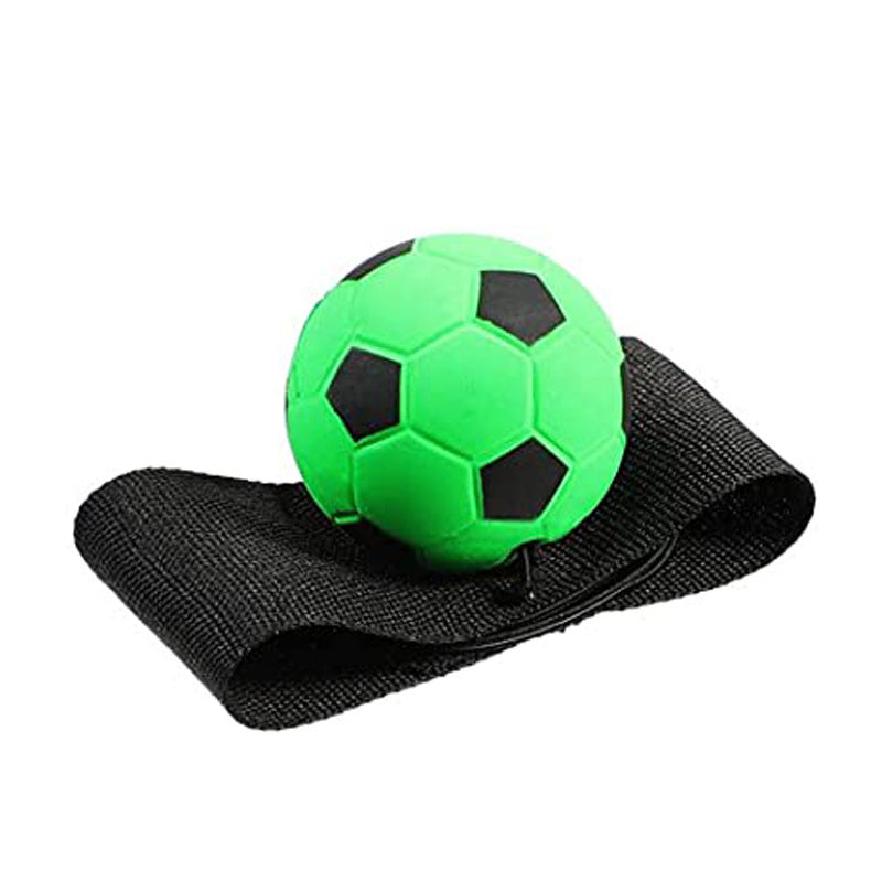 "Handledsband med studsande boll, träningsredskap i gummi och nylon, designad för lek och reflexövningar, orange basketboll."