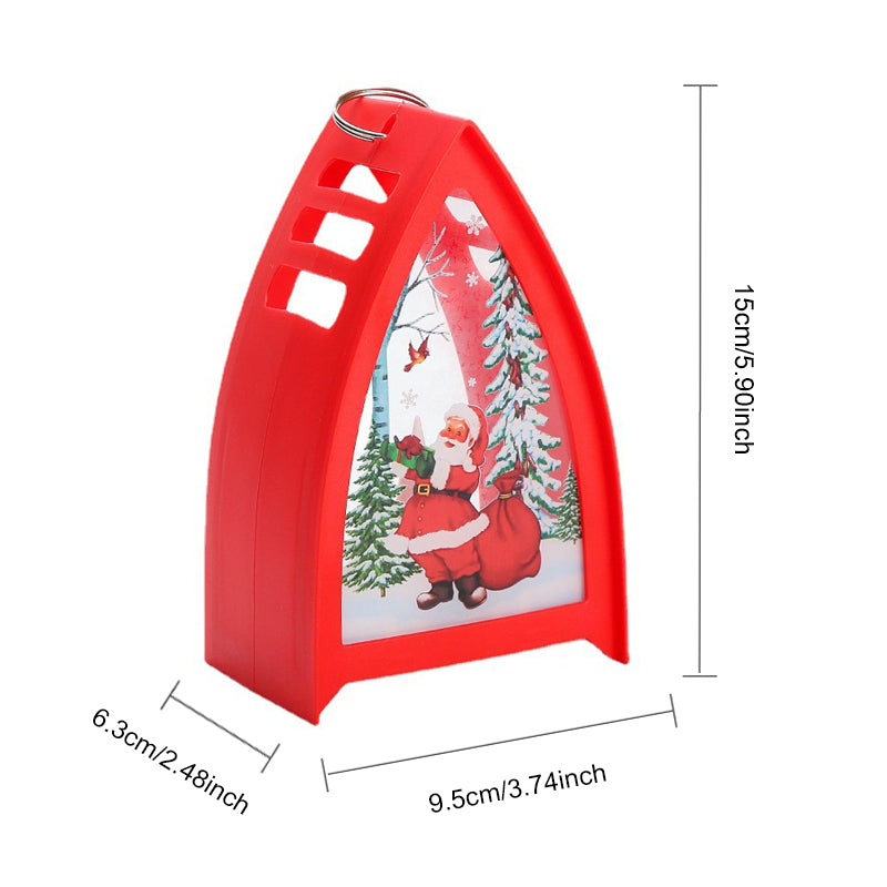 "Handmålat LED juldekorationsljus med snögubbe design för julbord, ger magisk och festlig stämning i hemmet."