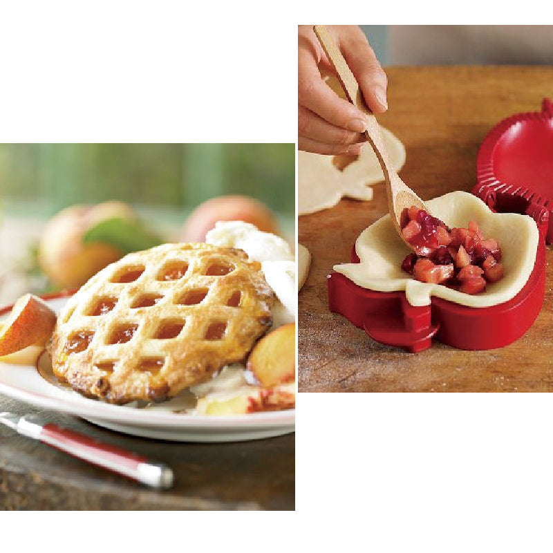 "Handpajformar för bakning med pumpa, äpple, ekollon design, ABS-material, höstmotiv, perfekta för små pajer"