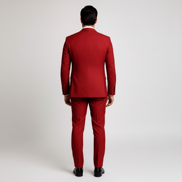 Elegant herrmode: 3-delad kostym med väst. För tidlös stil och klass.