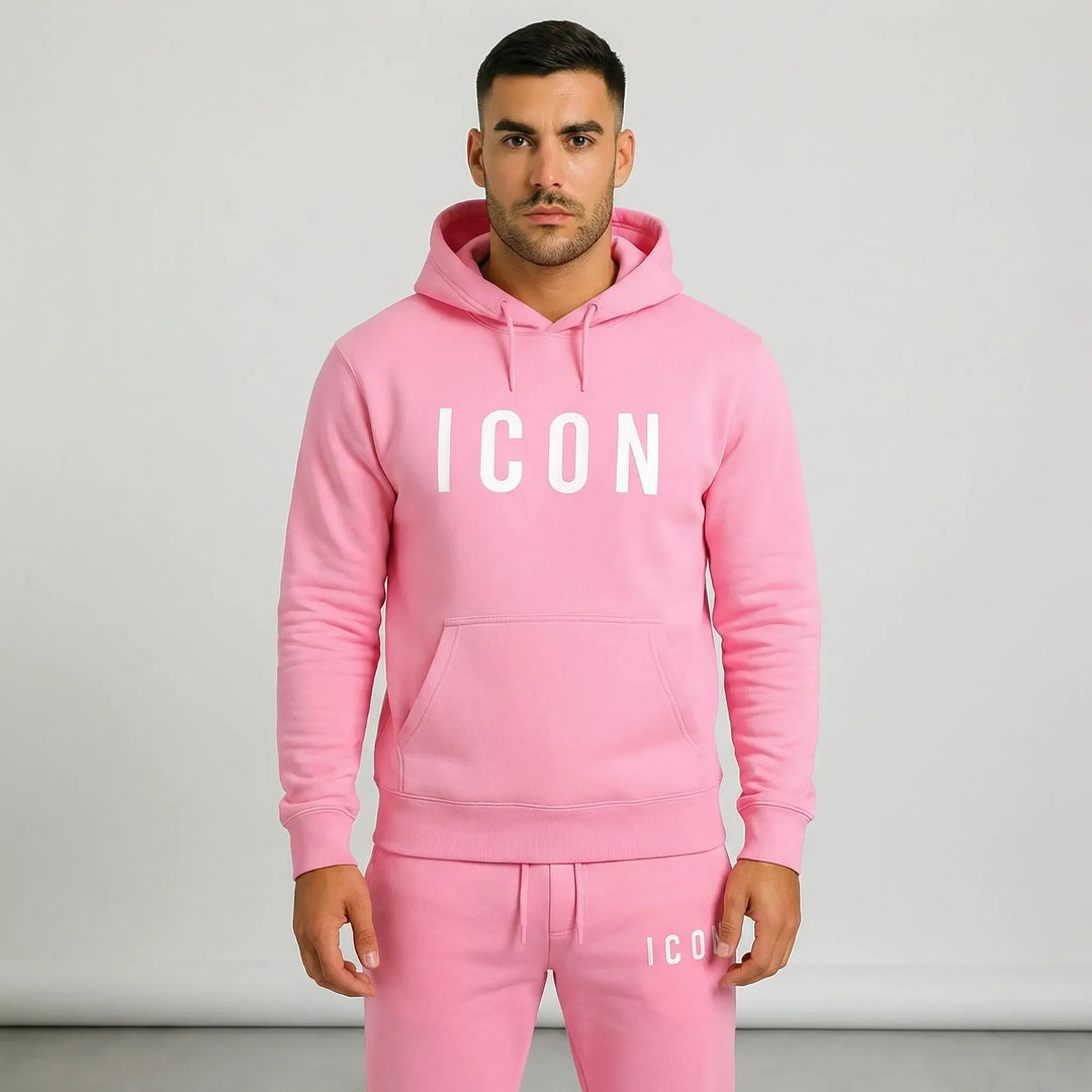 Herrset: mångsidig hoodie & joggingbyxor. Bekväma fritidskläder för avkoppling & höst/vinter.