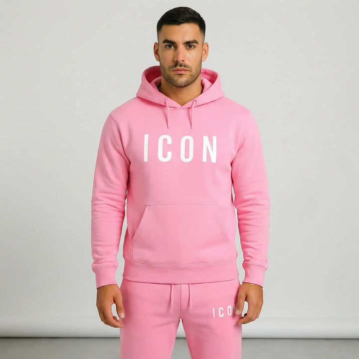 Herrset: mångsidig hoodie & joggingbyxor. Bekväma fritidskläder för avkoppling & höst/vinter.