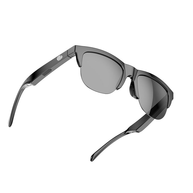 "Herr Bluetooth-polariserade solglasögon med touchkontroll och elegant design, UV400-linser och ultralätt ram."
