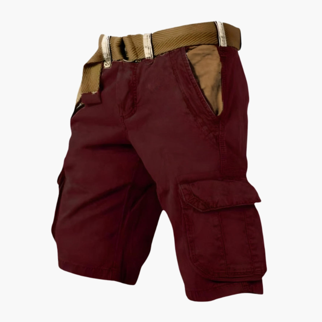 Bekväma herr cargoshorts med praktiska sidofickor för förvaring, perfekta som sommarshorts.