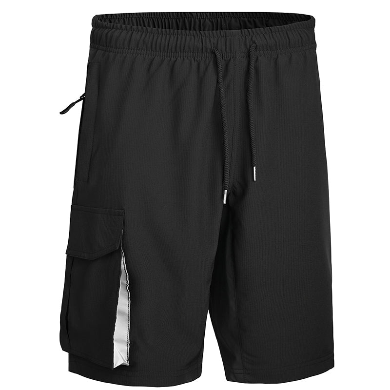 "Herr cykelshorts i lätt lycra med dragsko, elastisk midja, svettabsorberande, idealisk för sommarträning och cykling."