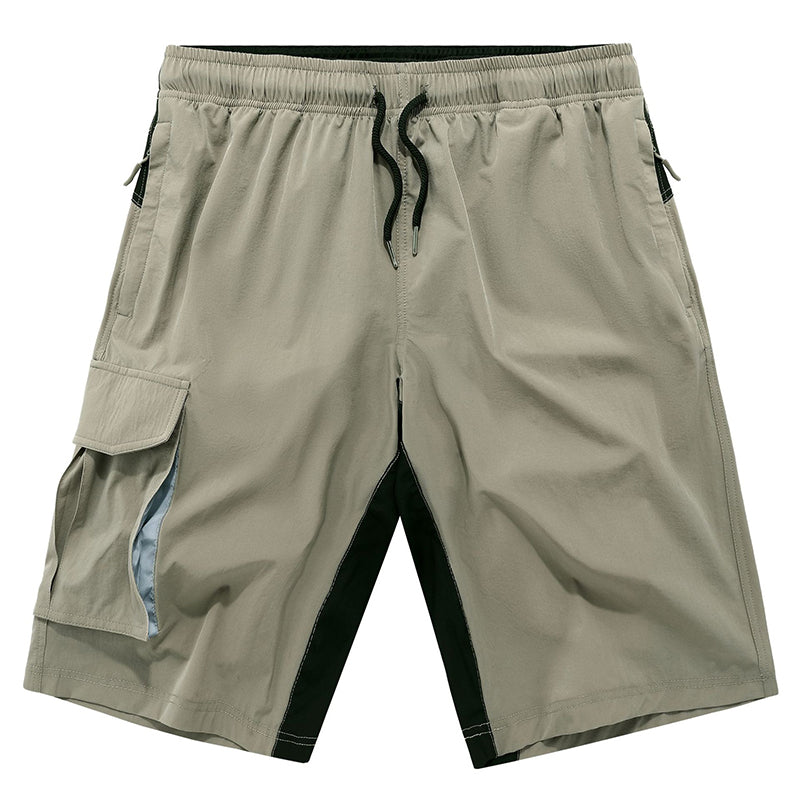 "Herr cykelshorts i lätt lycra med dragsko, elastisk midja, svettabsorberande, idealisk för sommarträning och cykling."