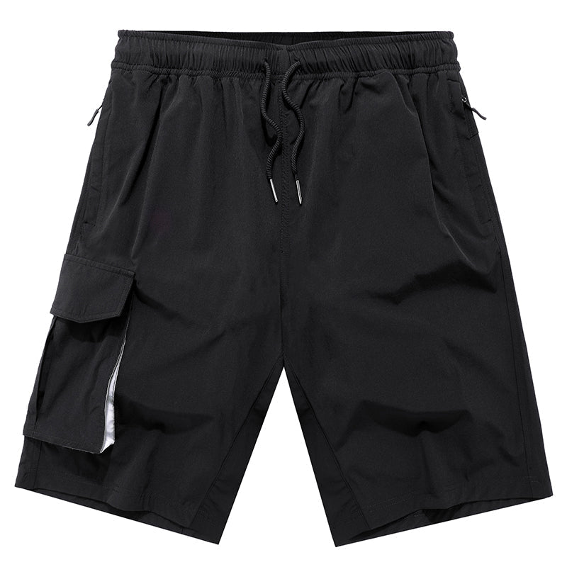 "Herr cykelshorts i lätt lycra med dragsko, elastisk midja, svettabsorberande, idealisk för sommarträning och cykling."