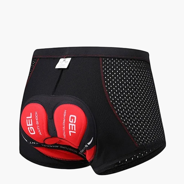 Cykelshorts för herr med ergonomisk 5D gelpad, maximerar komfort och stötdämpning vid cykelkläder.