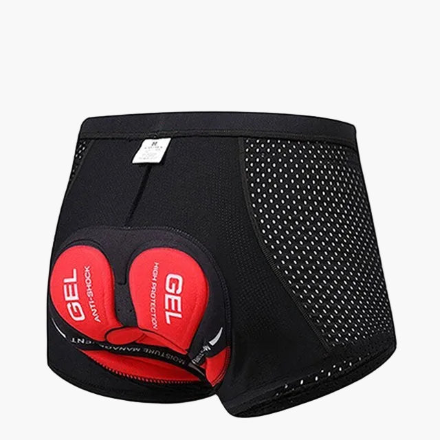 Röda, blå eller svarta herr cykelshorts med 5D gelpad för cykelkläder, erbjuder komfort och stötdämpning.