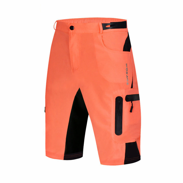 "Herr cykelshorts med reflekterande detaljer, vadderad gren, snabbtorkande material för bekvämlighet vid cykling."