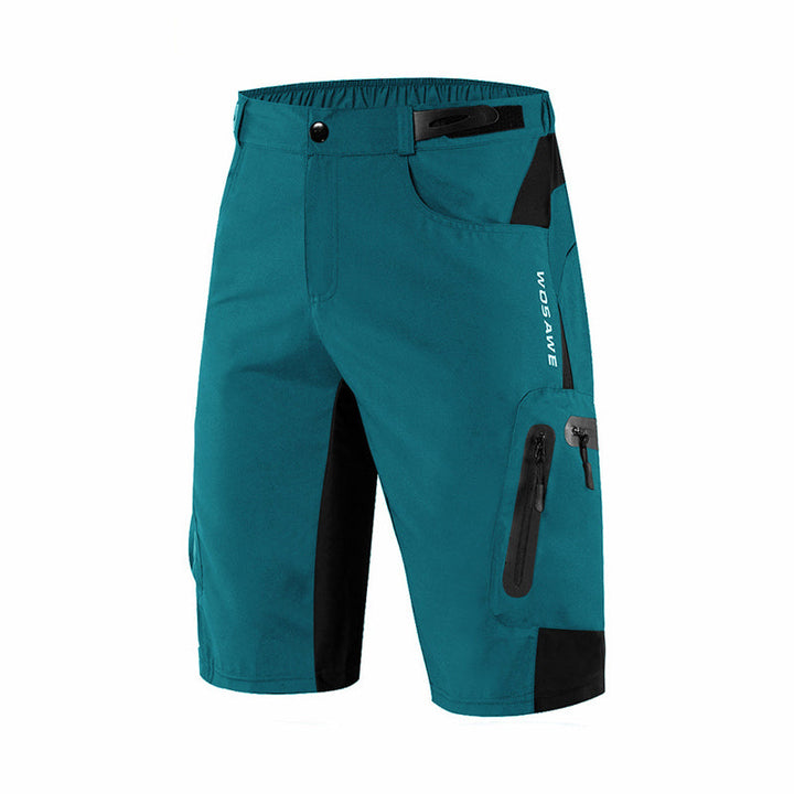 "Herr cykelshorts med reflekterande detaljer, vadderad gren, snabbtorkande material för bekvämlighet vid cykling."