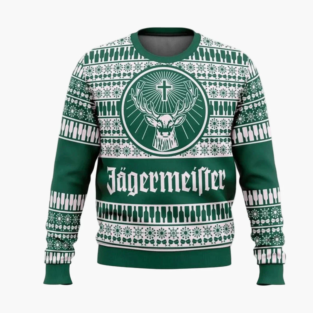 Unisex ful jultröja, Herr Festlig, perfekt för festliga högtider. Vinterkläder med julglädje och humor.