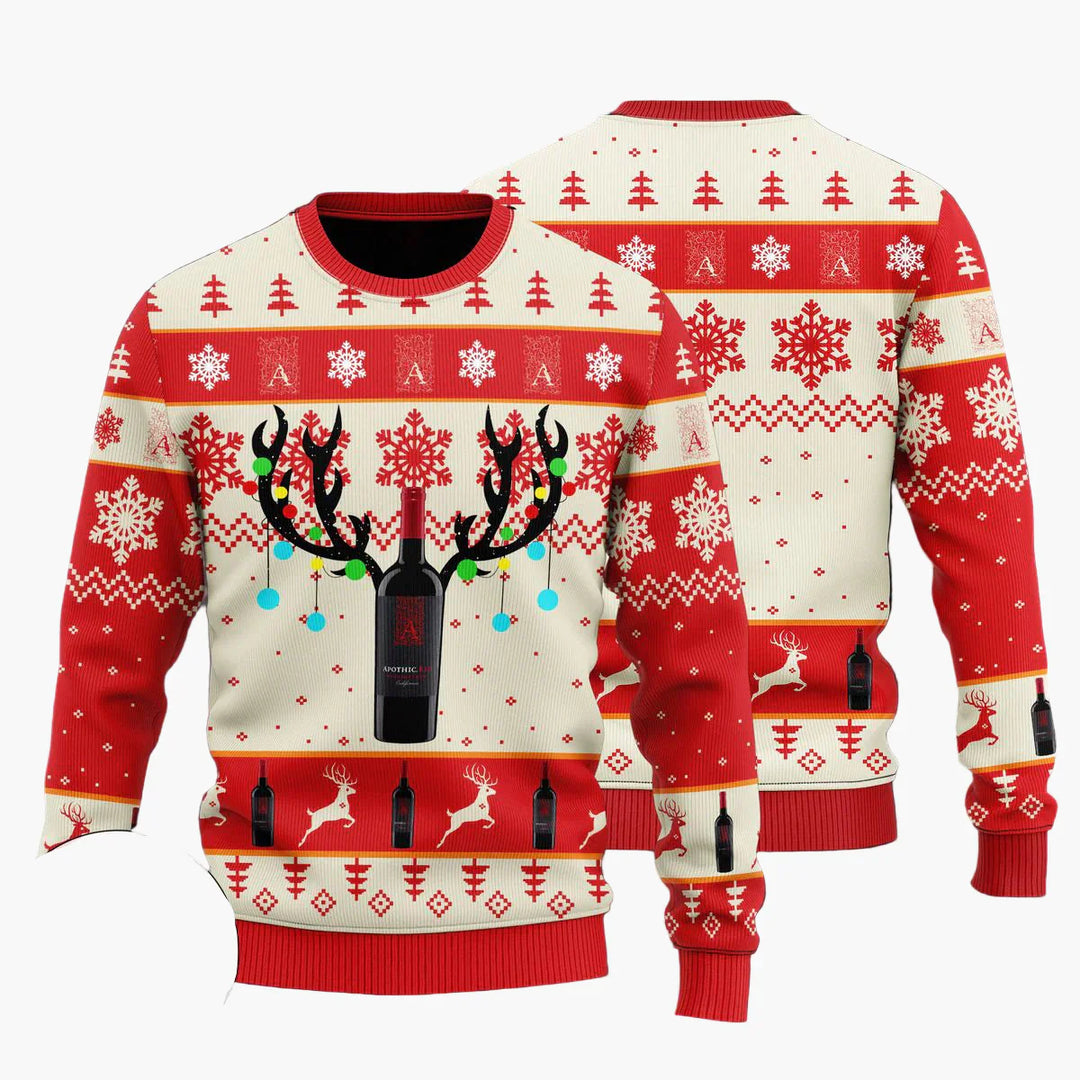 Bekväm unisex ful jultröja, Herr Festlig. Mjuk vinterkläder för mysiga högtider och festligt julmode.