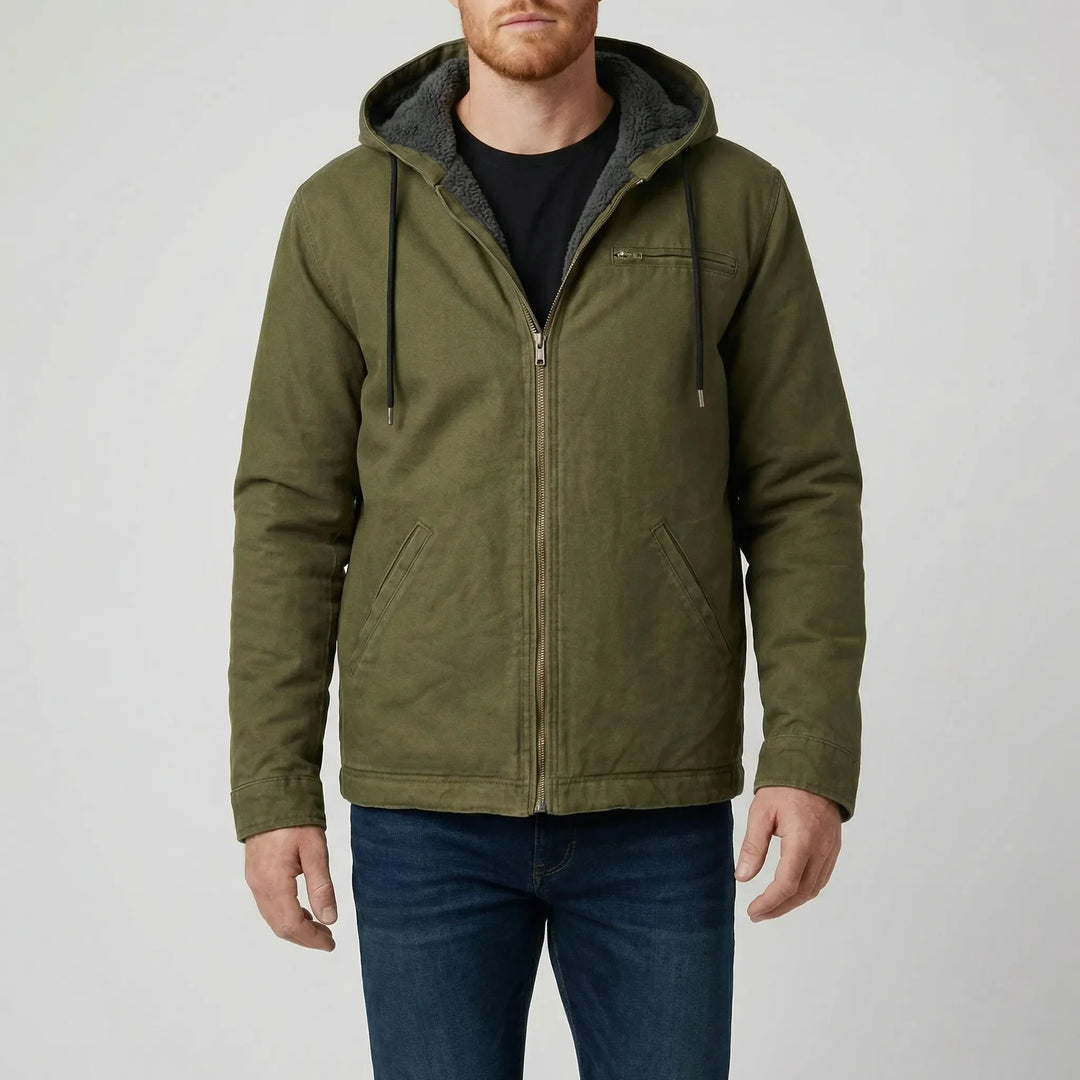 Stilren herr hoodiejacka Luke, idealisk för lager på lager och ett trendigt ytterplagg för män.