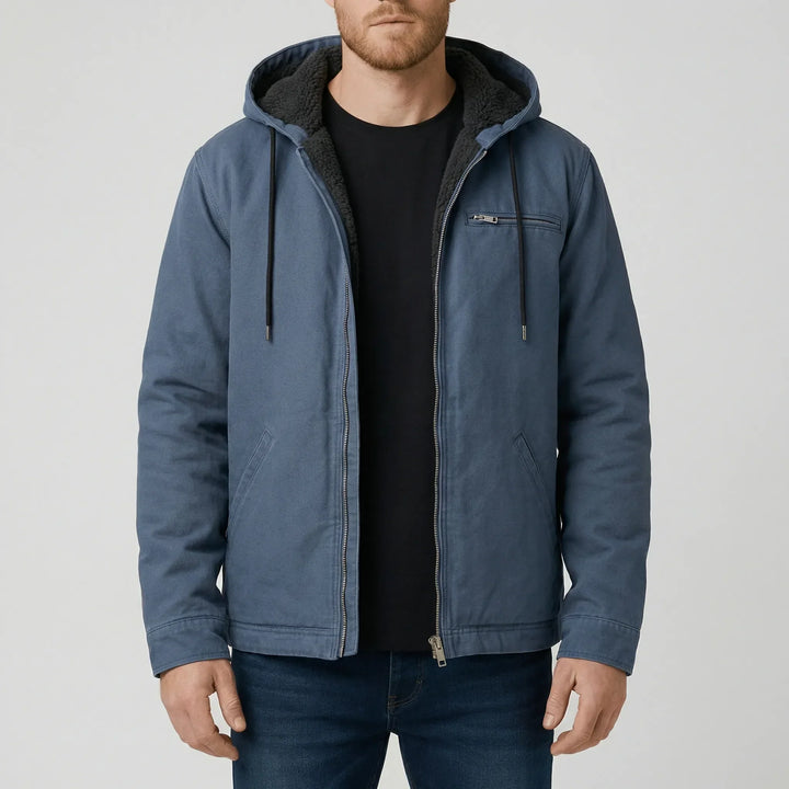 Herr fritidshoodie Luke, en mjuk och bekväm jacka, perfekt för en avslappnad och sportig look.