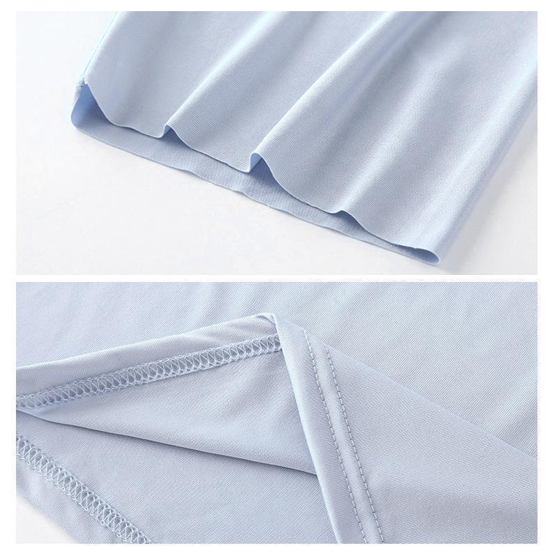 "Herr Ice Silk sport T-shirt i slimmad passform, snabbtorkande och andningsbar med UPF 50+ skydd och rund hals."