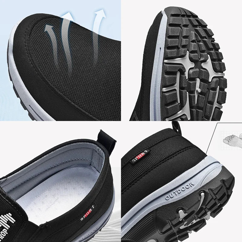 John herr slip-ons, mångsidiga vardagsskor som erbjuder överlägsen komfort och grepp.