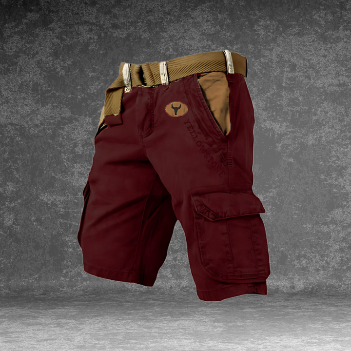 Herrshorts i cargo-modell, regular fit. Praktiska och bekväma korta byxor, perfekta för vardag och äventyr.