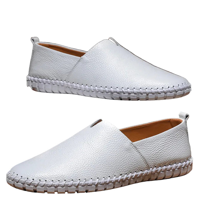 Herr loafers i mockaimitation, bruna, slip-on, för elegant vardag eller fest