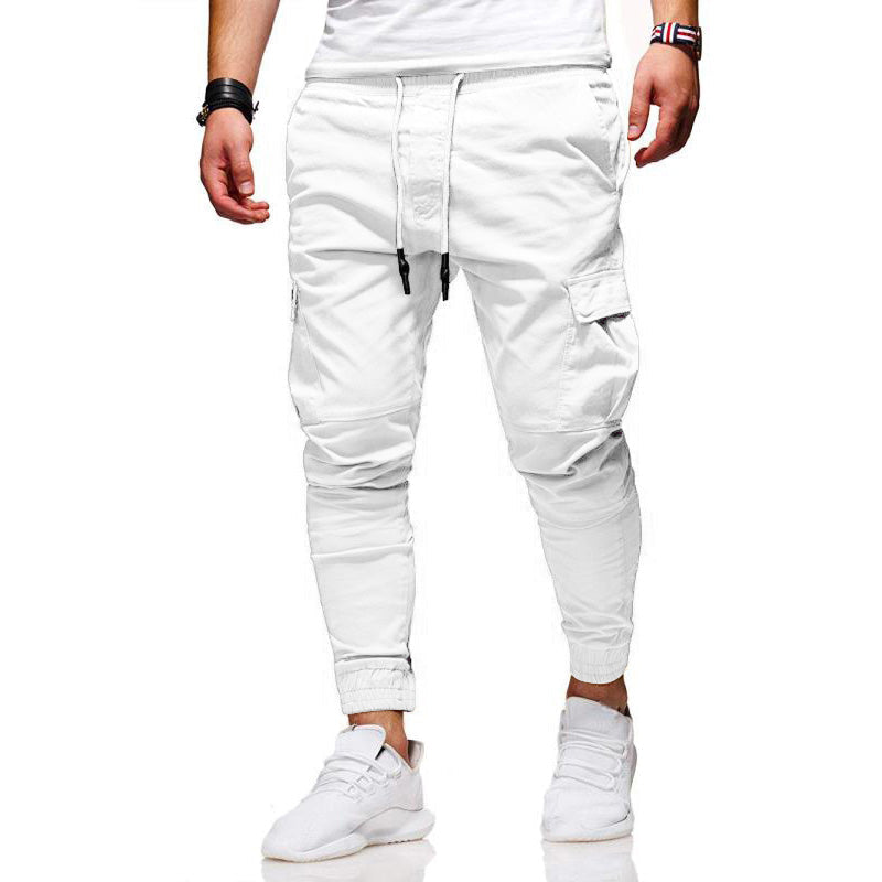 "Herr lösa joggingbyxor med dragsko, framifrån, i trendig färg och elastisk midja för stil och komfort."