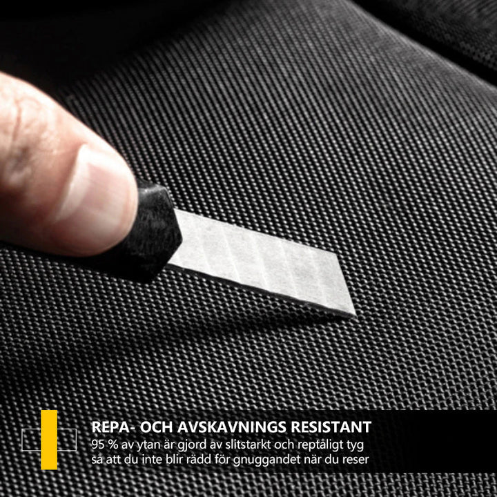 "Herr Motorcykel Bröstväska med USB-port, stöldskydd och multifickor i slitstarkt Oxford-tyg, perfekt för äventyr."